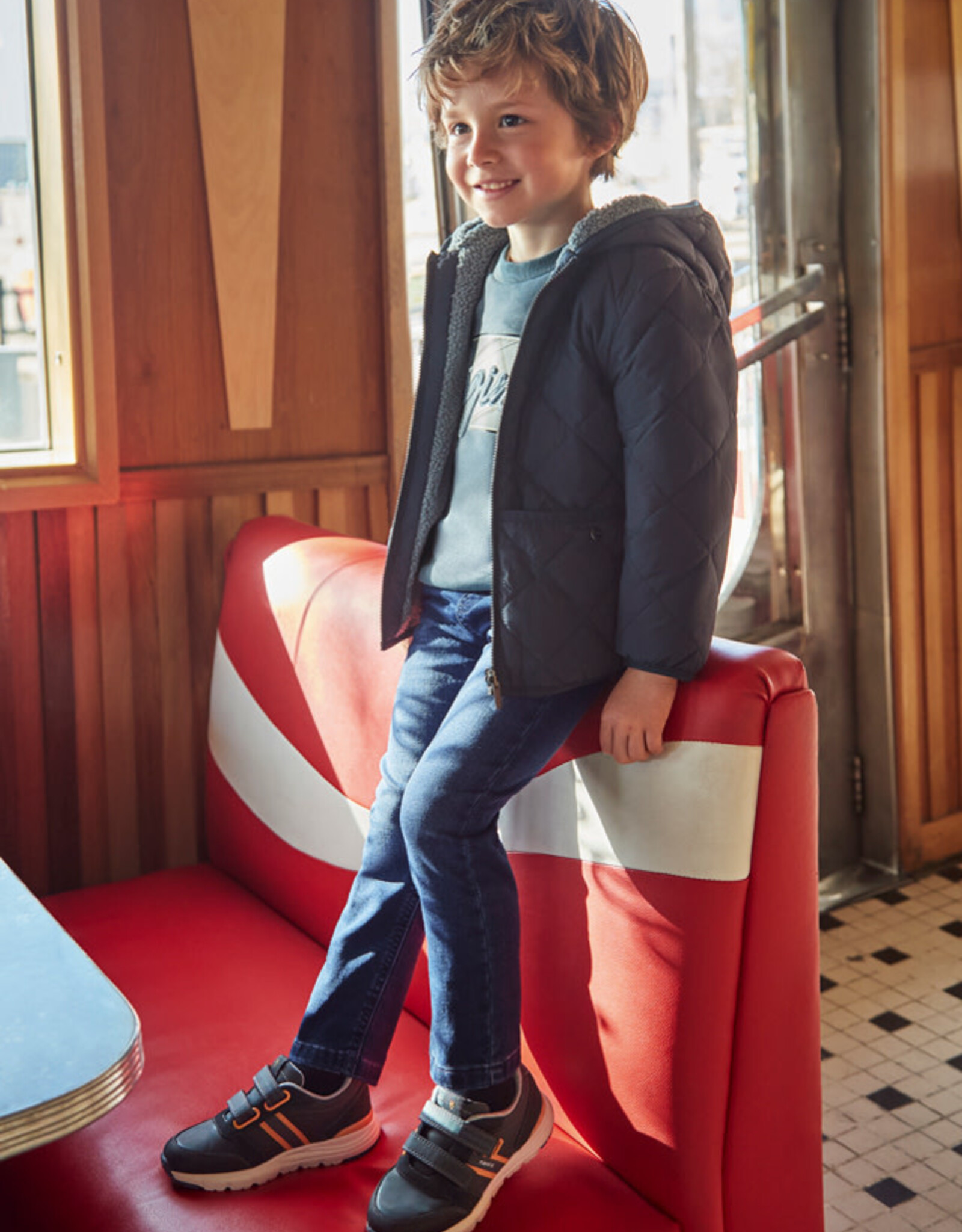 Mayoral Boys Dark Wash Soft Denim Joggers