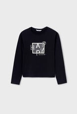 Mayoral "Happy Moments" Black Long Sleeve