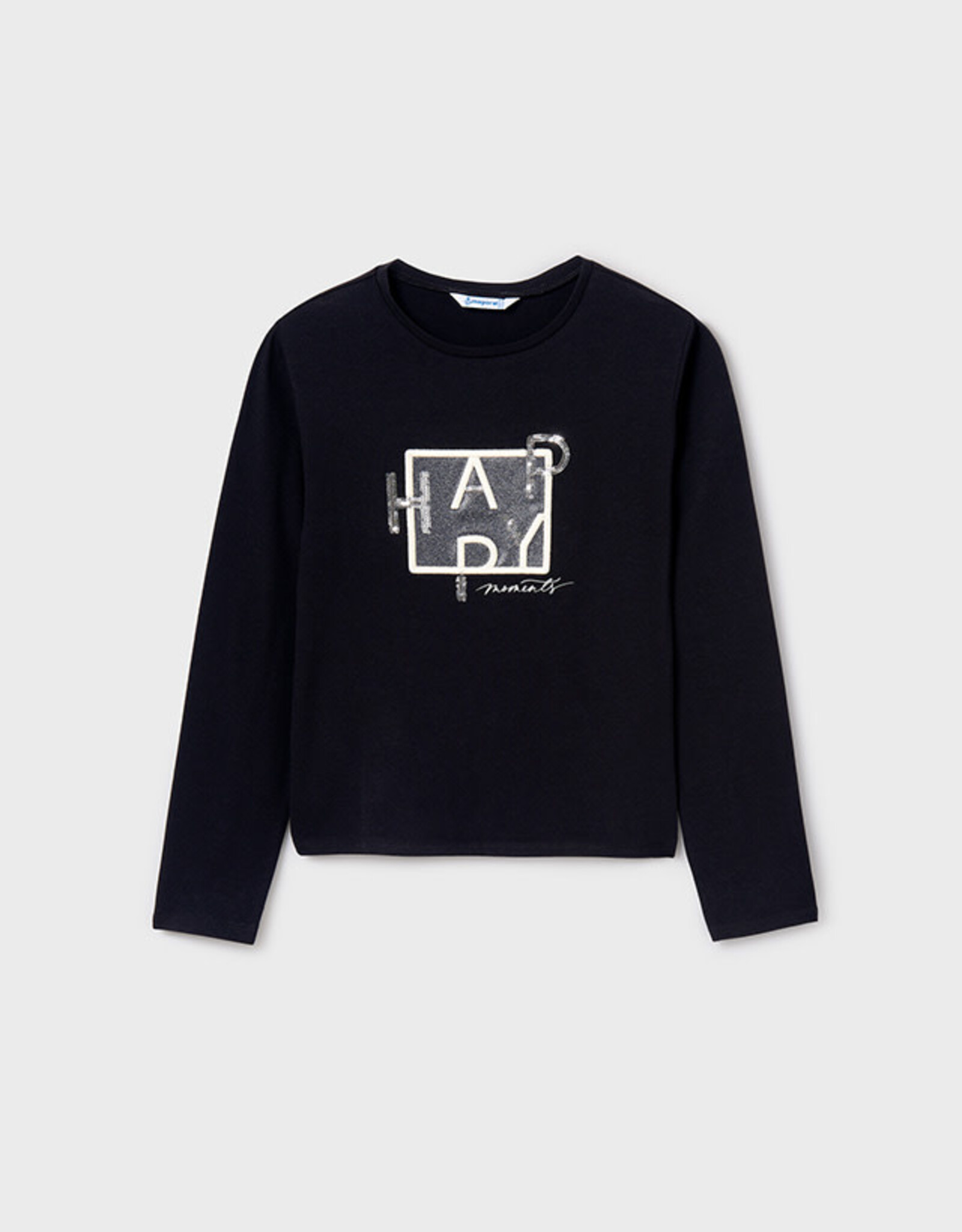 Mayoral "Happy Moments" Black Long Sleeve