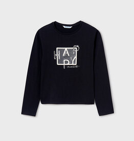 Mayoral "Happy Moments" Black Long Sleeve