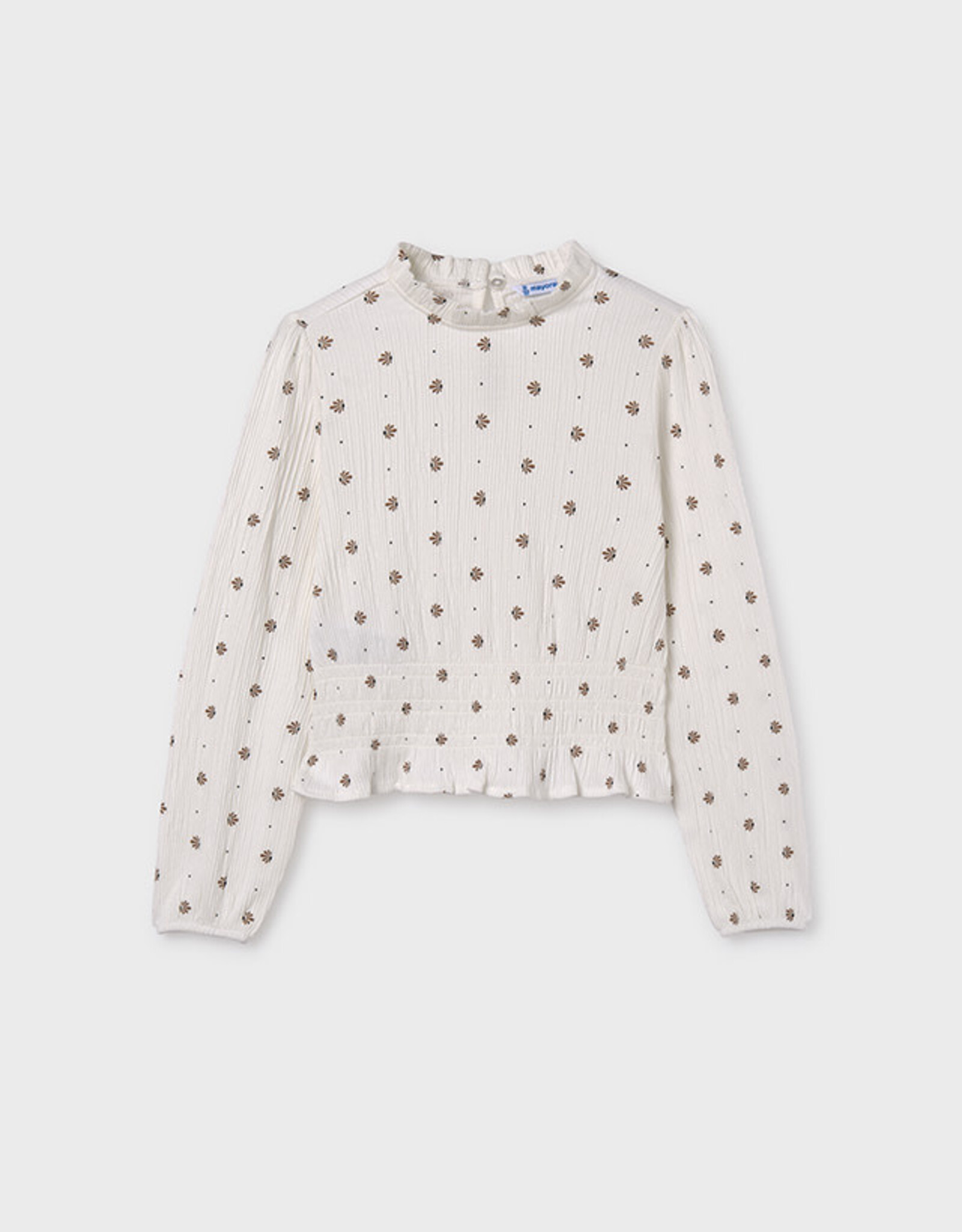 Mayoral Natural Pattern Long Sleeve Tween