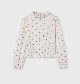 Mayoral Natural Pattern Long Sleeve Tween