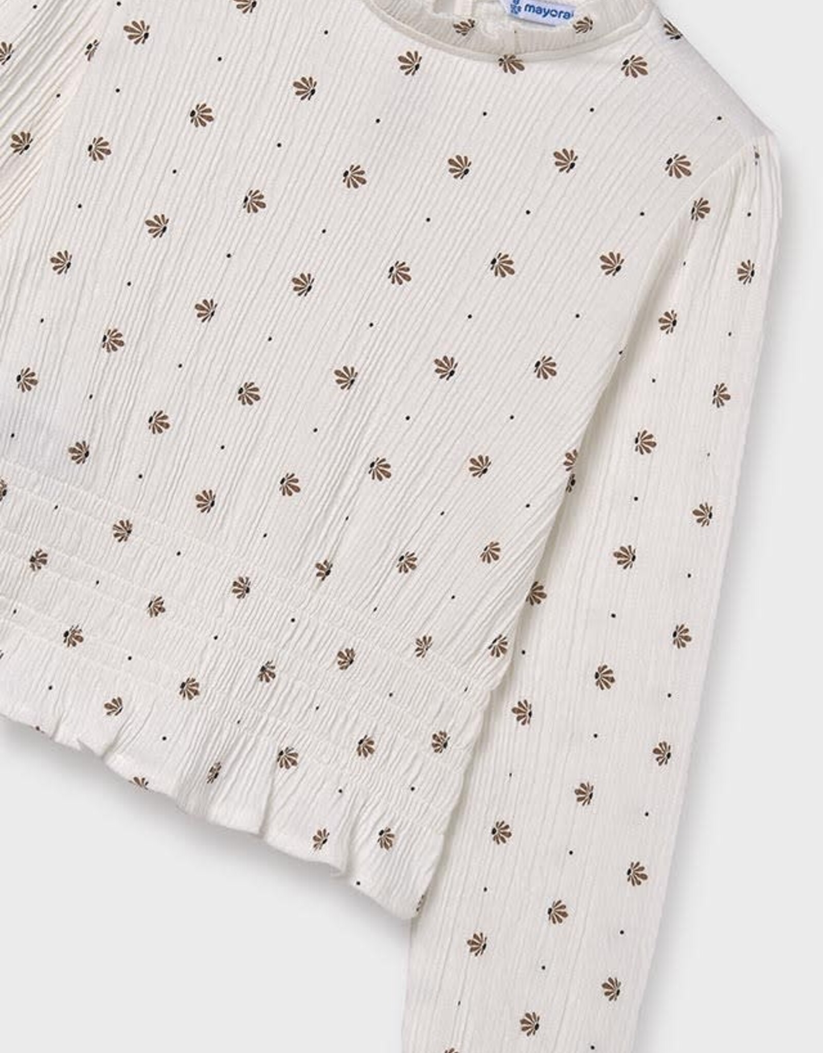 Mayoral Natural Pattern Long Sleeve Tween