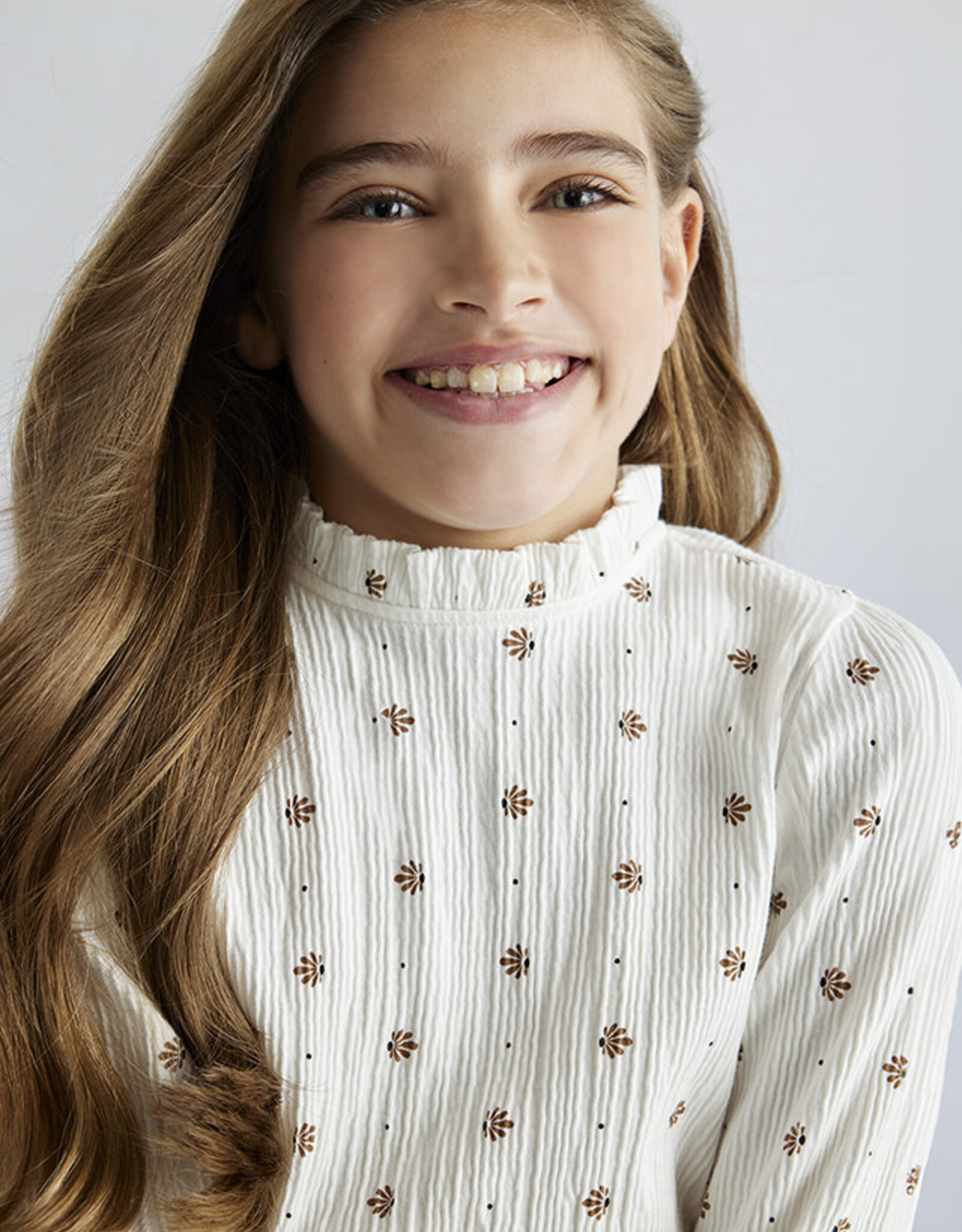 Mayoral Natural Pattern Long Sleeve Tween