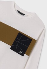 Mayoral Cream Contrast Long Sleeve