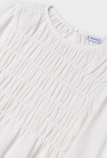 Mayoral Tween Natural Ruffled Blouse
