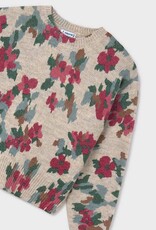 Mayoral Stone Floral Printed Sweater