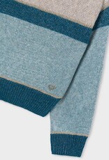 Mayoral Lake Blue Blocked Sweater