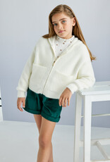 Mayoral Natural Tween Zip Up w/Hood