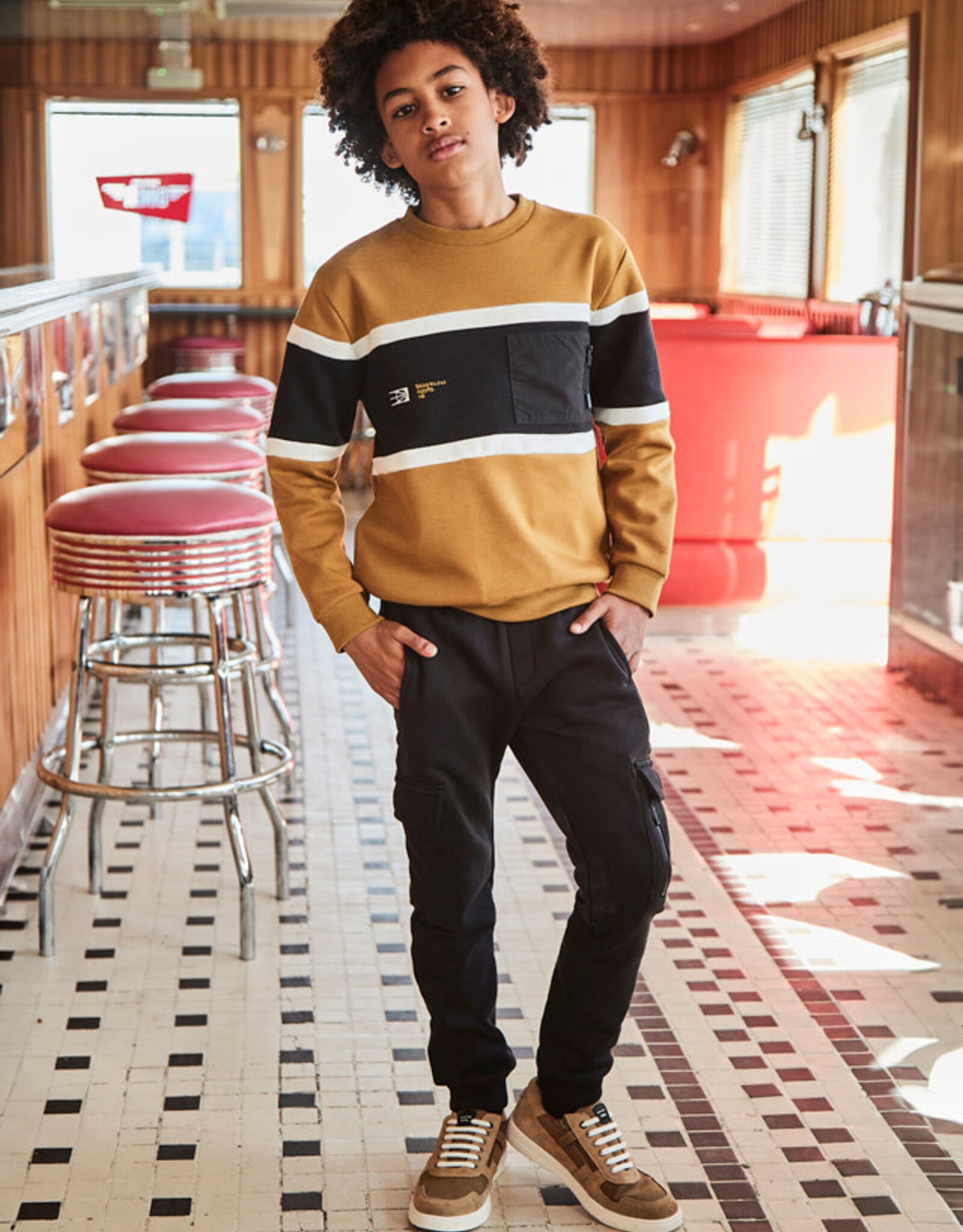 Mayoral Black Knit Pant for Tweens