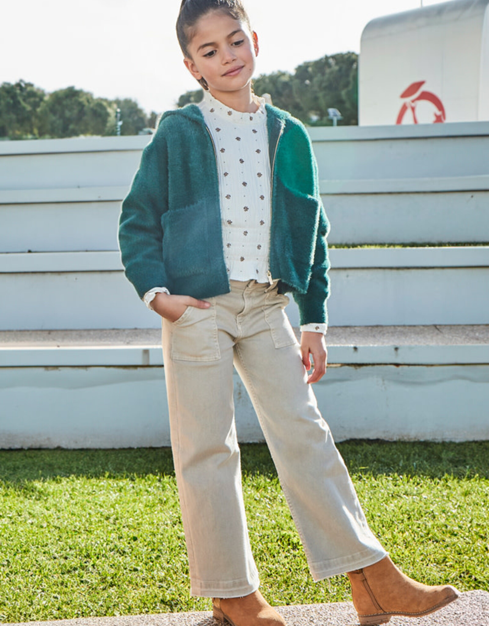Mayoral Sepia Twill Trousers