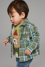 Mayoral Warm Forest Flannel Button Shirt