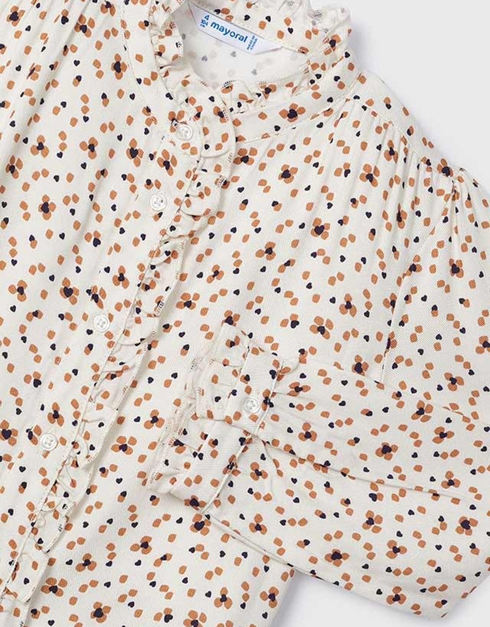 Mayoral Chickpea Pretty Printed Blouse