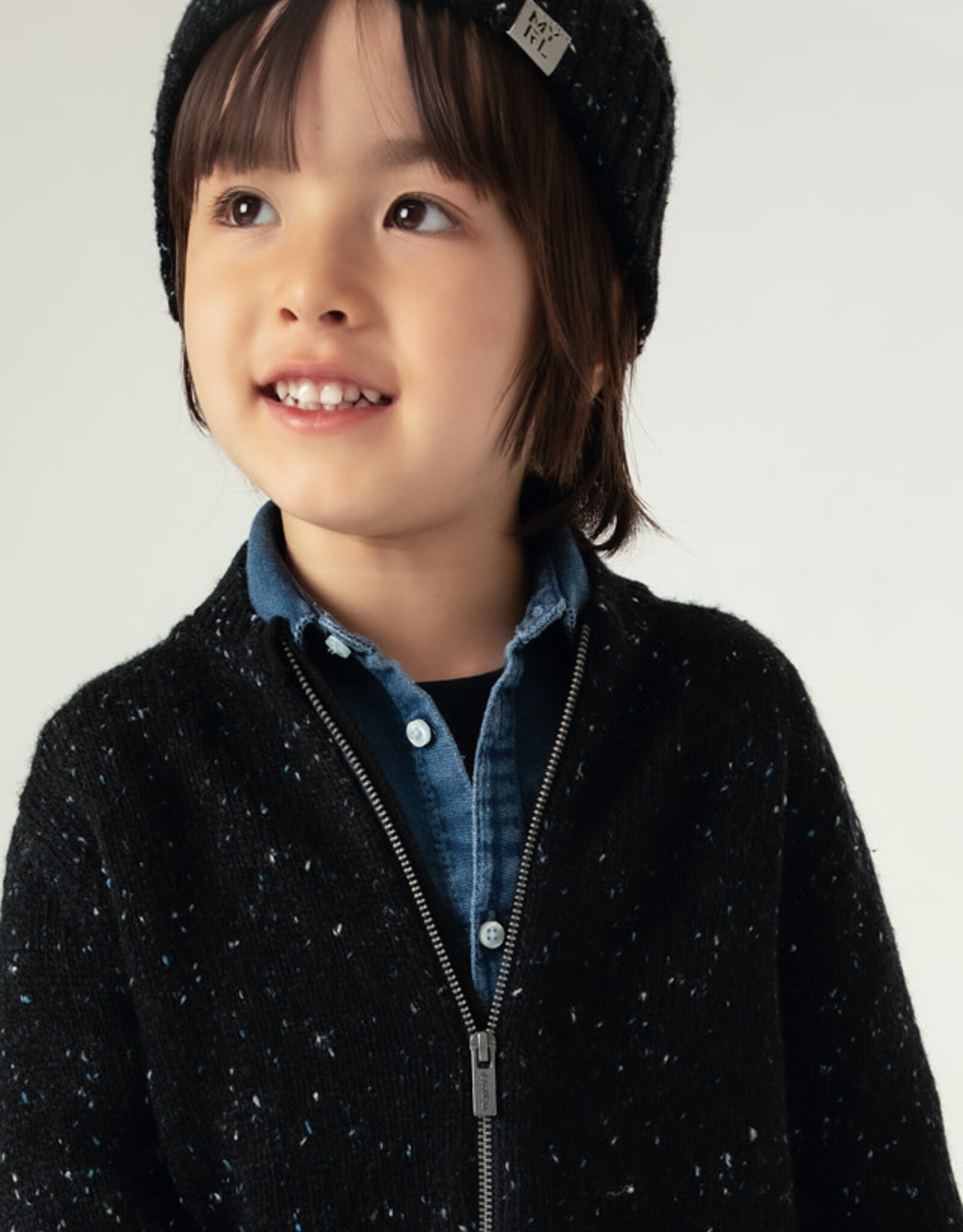 Mayoral Blue Tweed Light Jacket