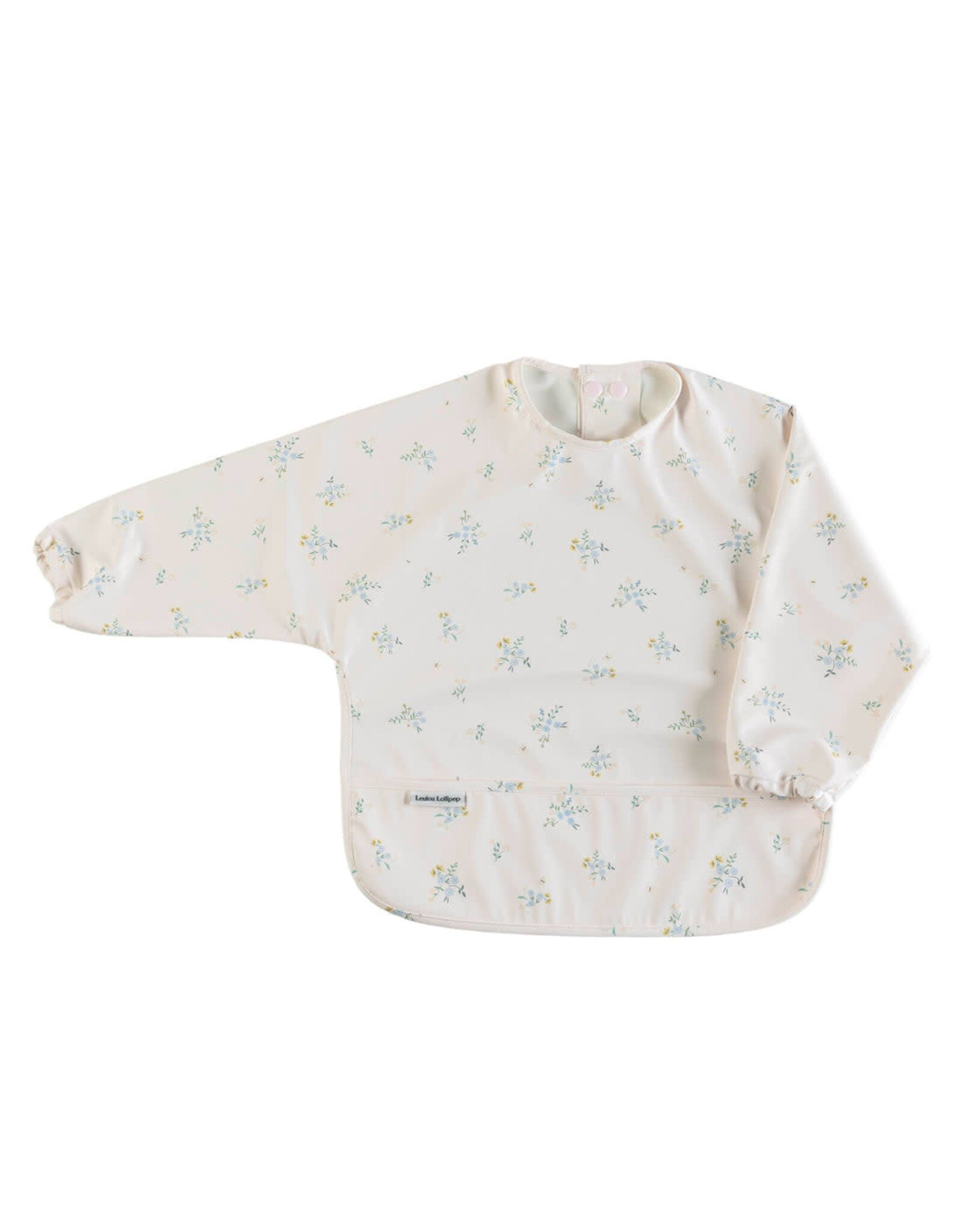 Loulou Lollipop Long Sleeve Waterproof Bib - Ditsy Floral