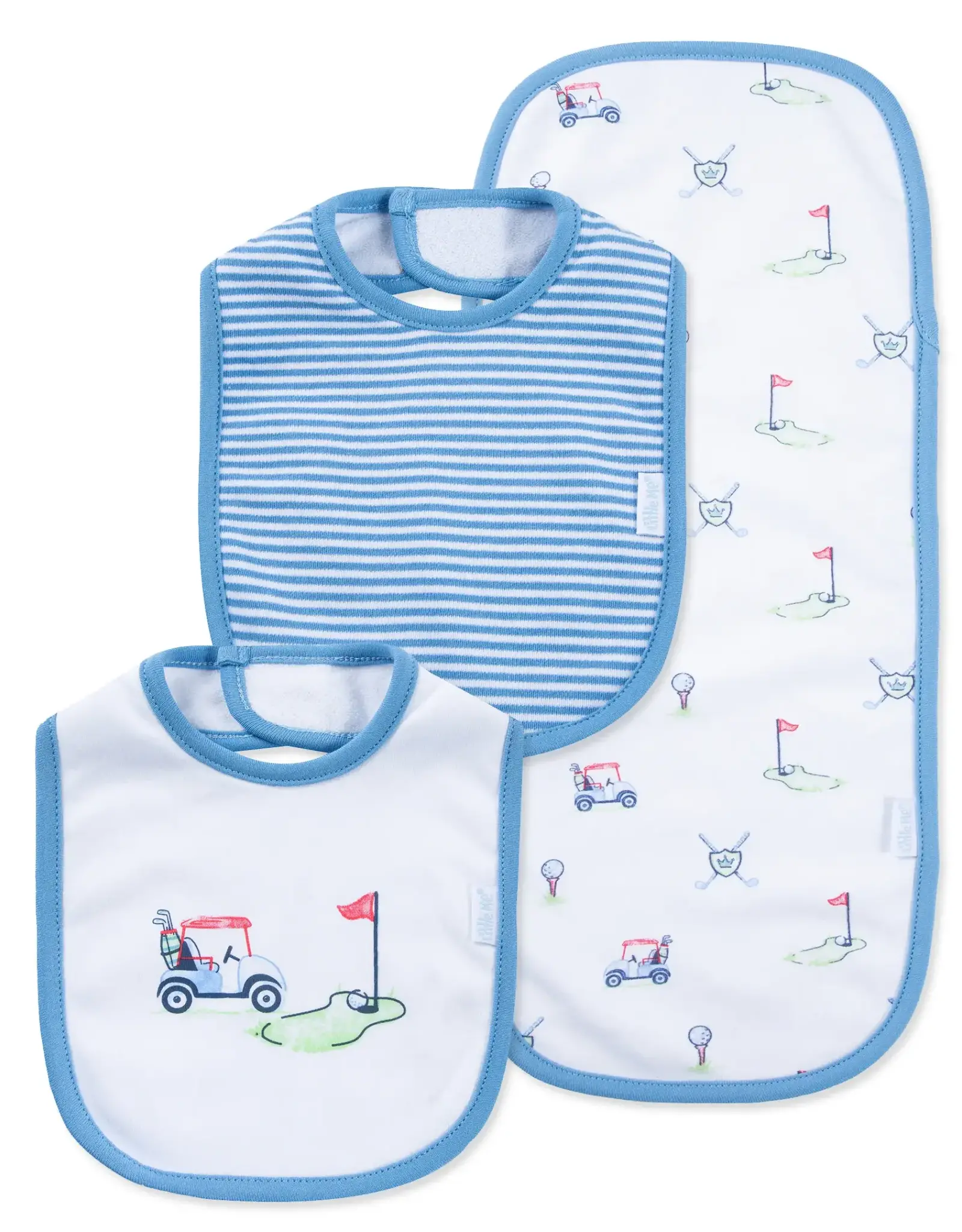 Little Me Golf Club Bib & Burp Set