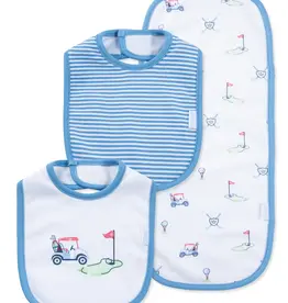 Little Me Golf Club Bib & Burp Set