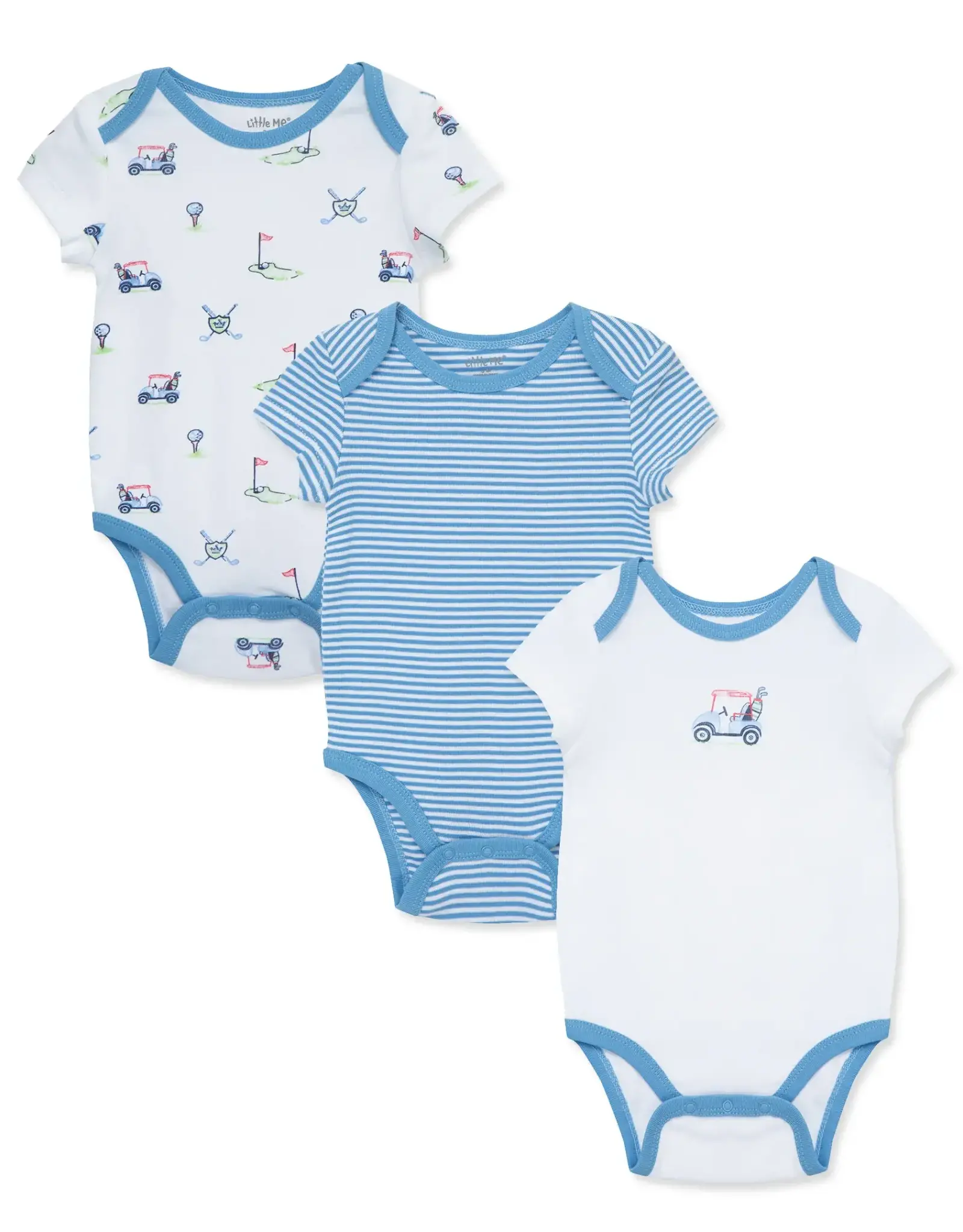 Little Me Golf Club 3-Pack Bodysuits