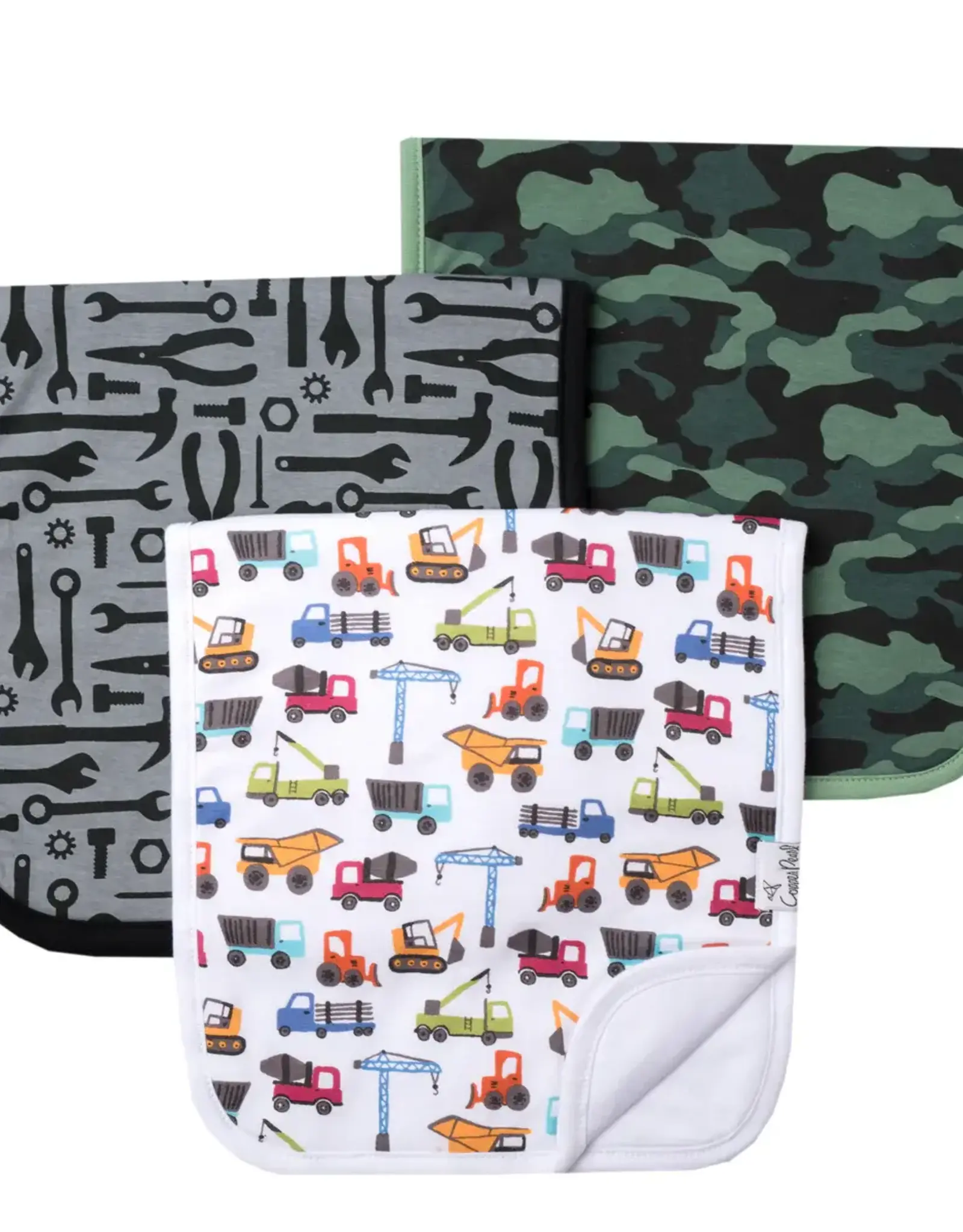 Copper Pearl Diesel Burp Cloth Set