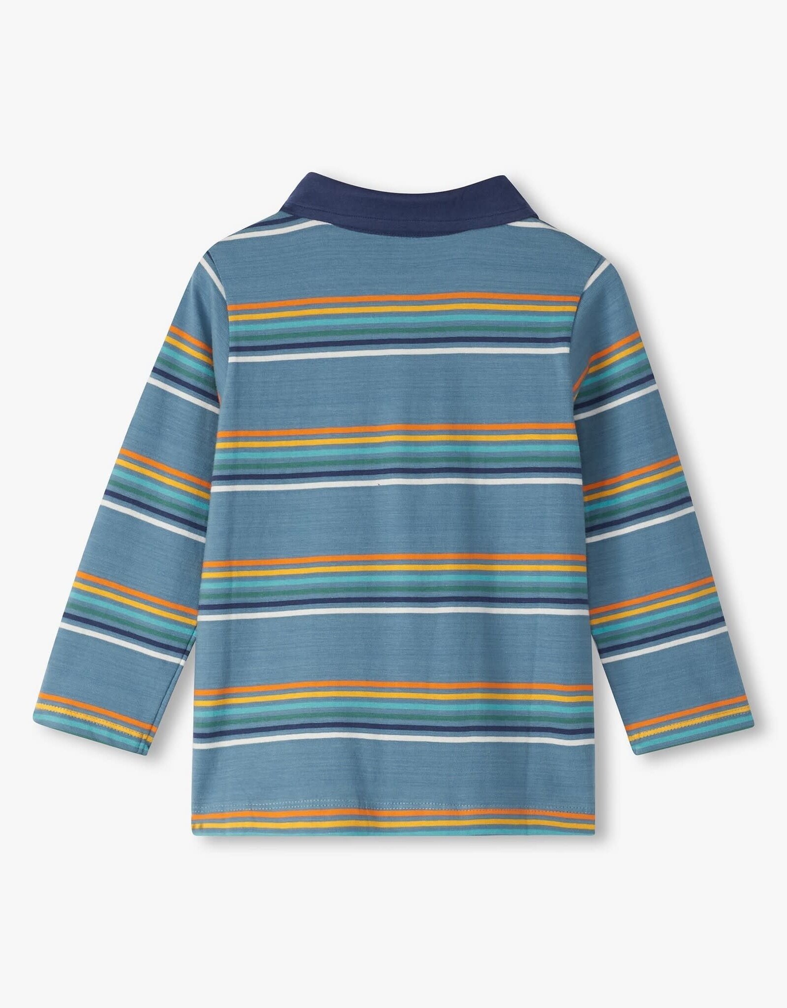 Hatley Bluestone Stripe Longsleeve Polo