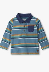 Hatley Bluestone Stripe Longsleeve Polo