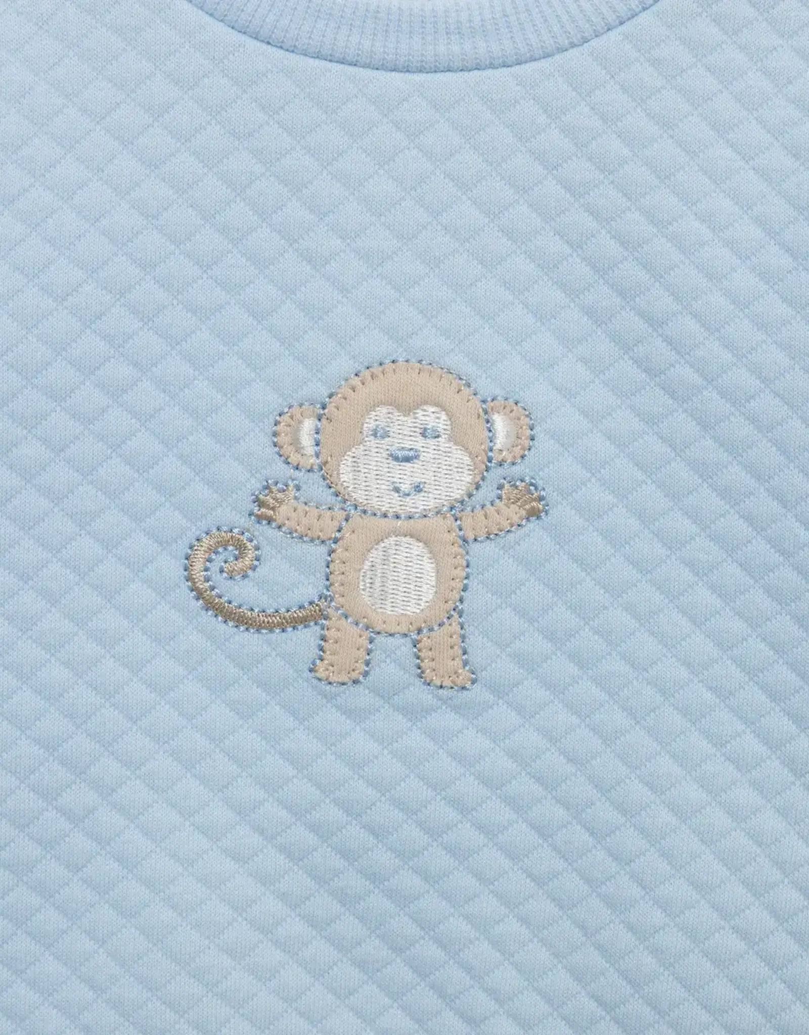 Little Me Monkey Cuddles Organic Cotton Quilted 2pc Set