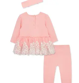 Little Me Pink Tutu Legging Set w/Headband