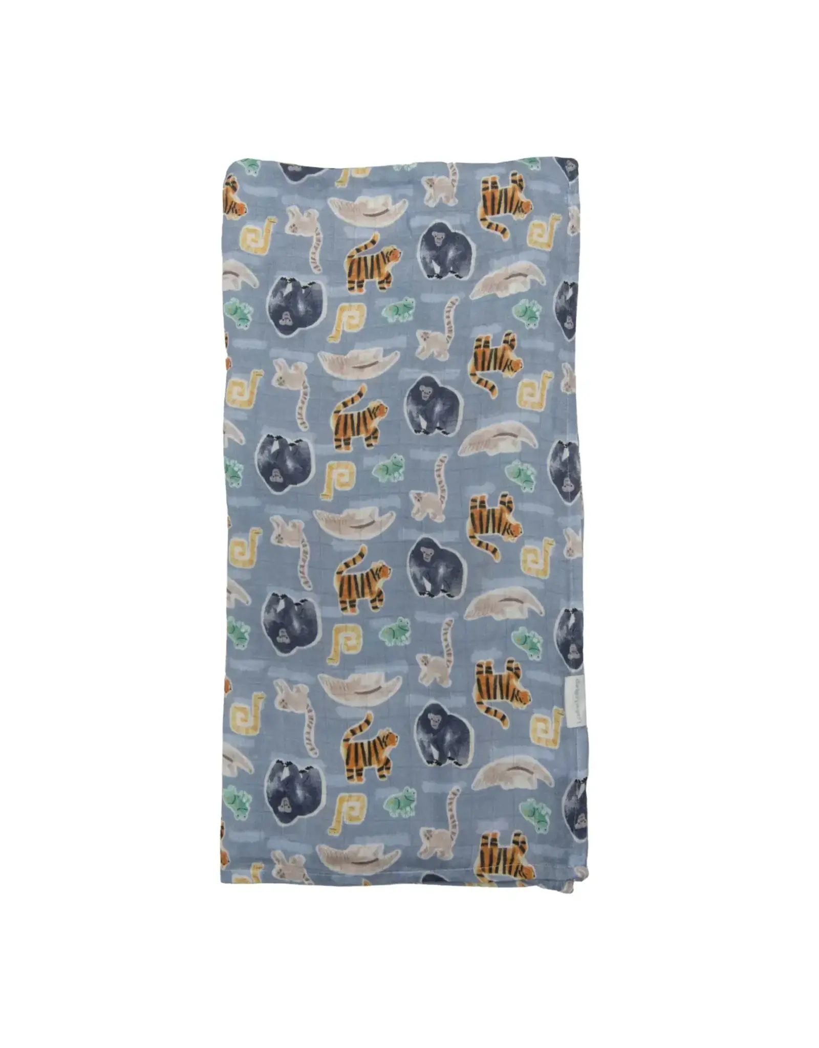 Loulou Lollipop Muslin Swaddle - Jungle Friends