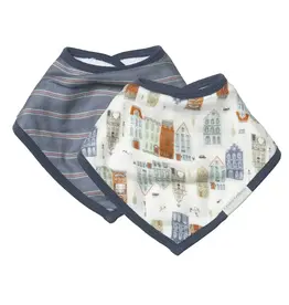 Loulou Lollipop Bandana Bib Set - Home Sweet Home