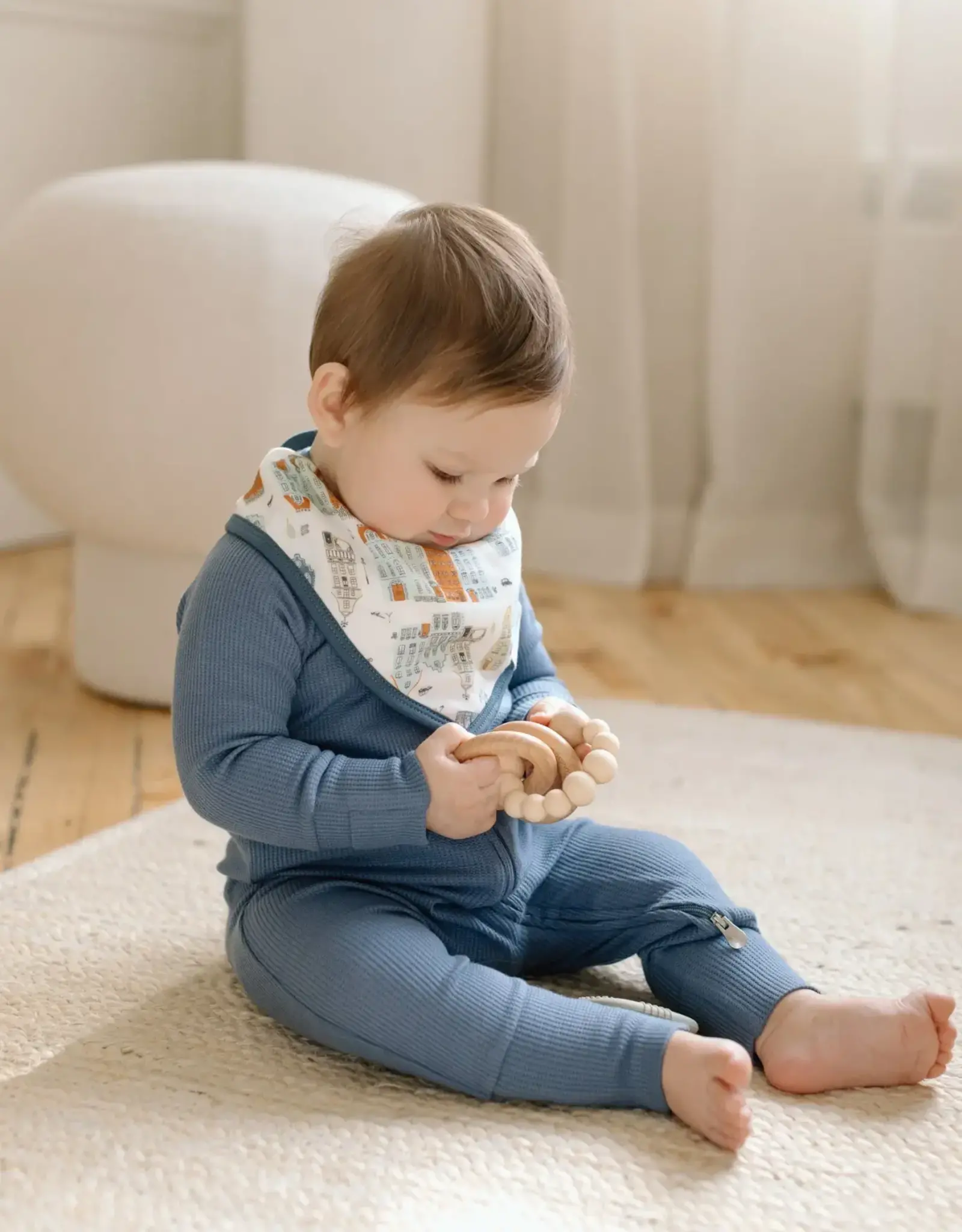 Loulou Lollipop Bandana Bib Set - Home Sweet Home