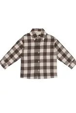 Beckett Bear S'mores Brown Check Flannel Shirt