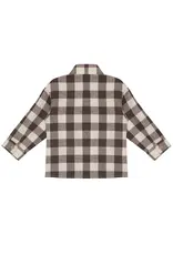 Beckett Bear S'mores Brown Check Flannel Shirt