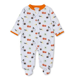 Kissy Kissy Halloween Happenings Zip Footie
