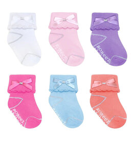 Robeez Bow-Tastic 6pr Socks