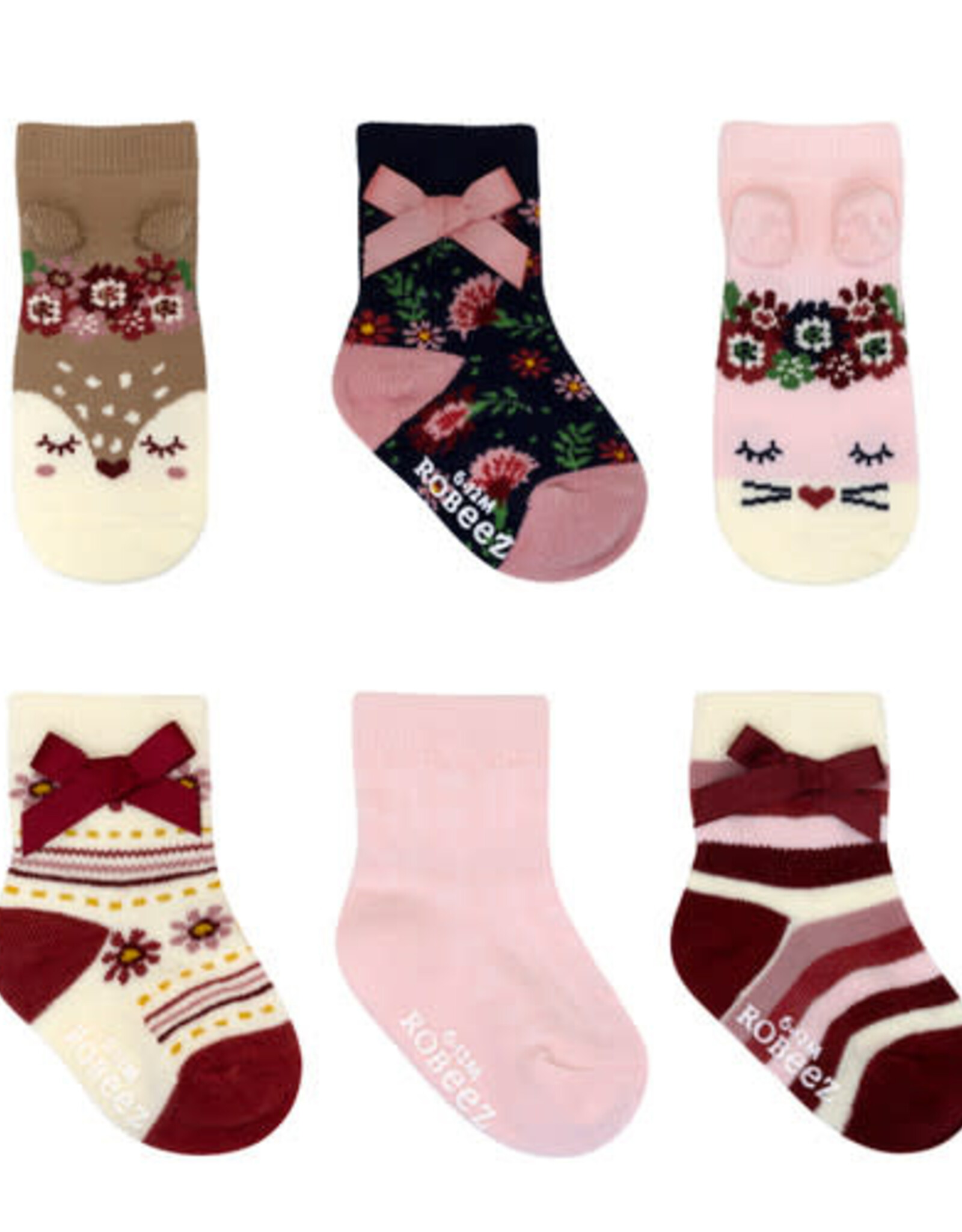 Robeez Woodland Friends 6 pr Socks
