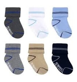 Robeez Liam Stripes 6pr Socks