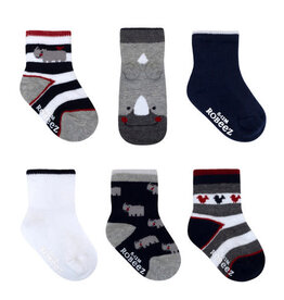 Robeez Friendly Rhino 6pr Socks