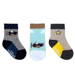 Robeez I'm Heli-Cute 3pr Socks