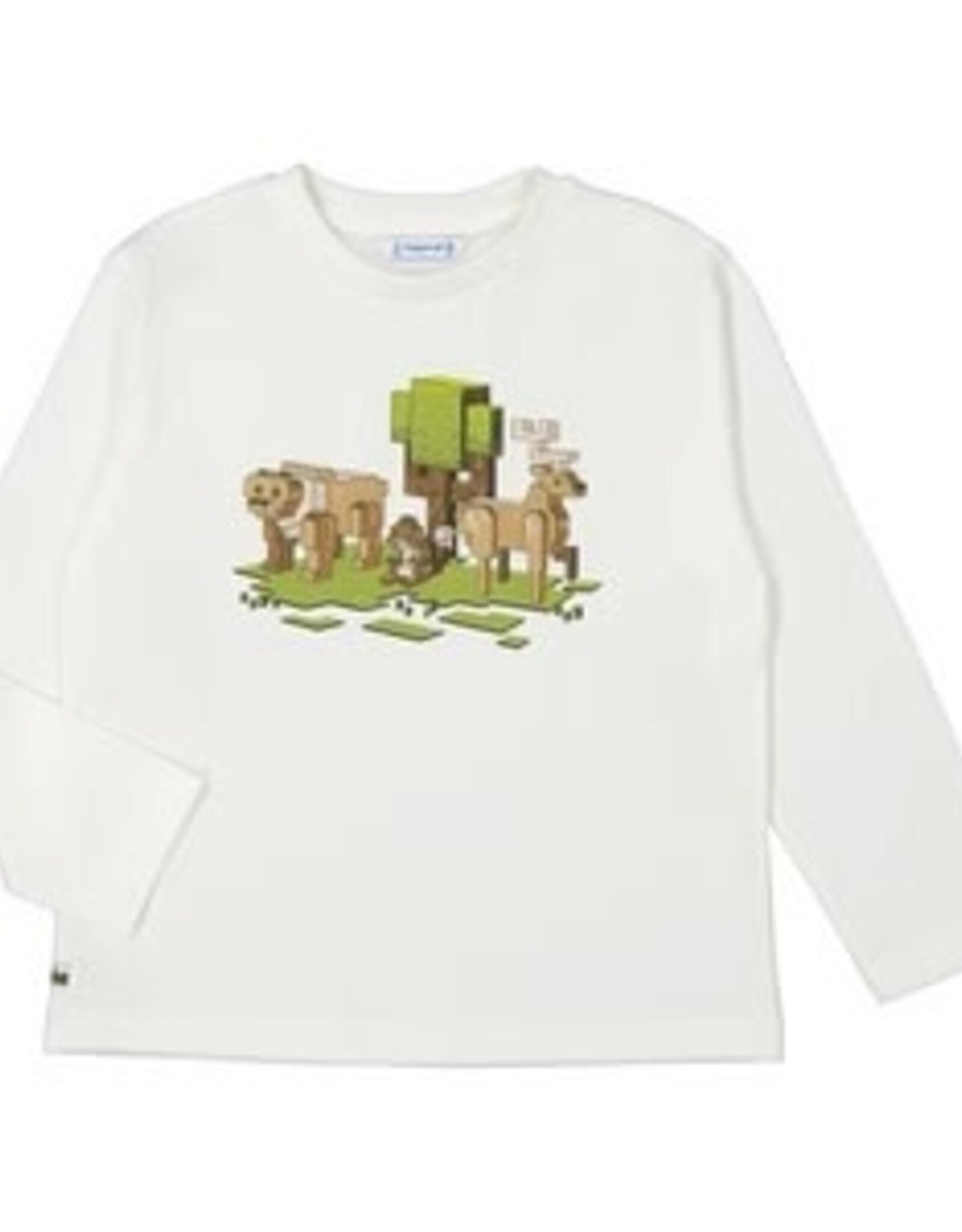 Mayoral Cream Geo Nature Shirt