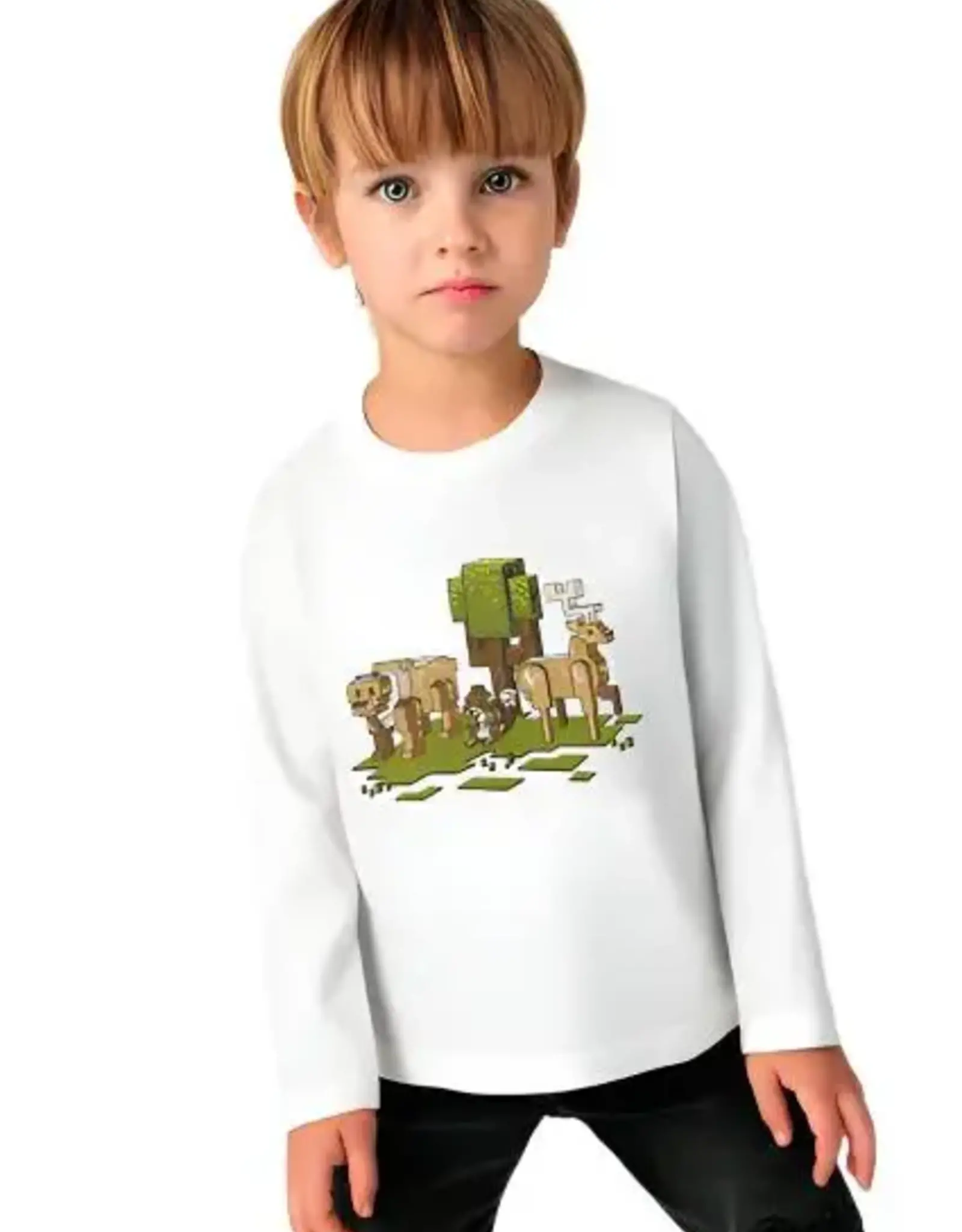 Mayoral Cream Geo Nature Shirt