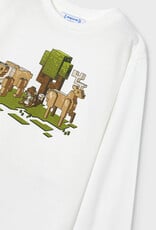Mayoral Cream Geo Nature Shirt