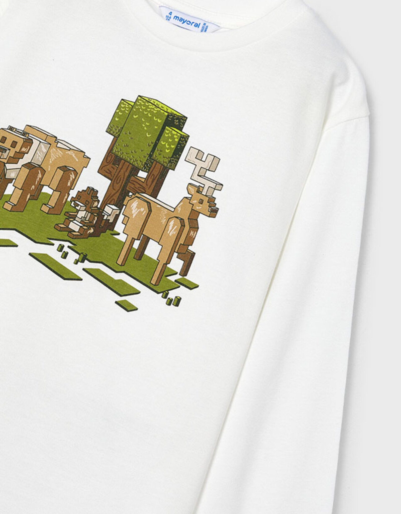 Mayoral Cream Geo Nature Shirt