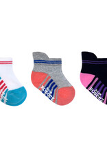 Robeez RBG Sky Athletic Qtr 3pr Socks