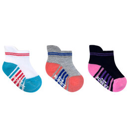 Robeez RBG Sky Athletic Qtr 3pr Socks