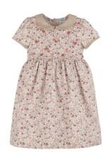 Casero Rose Floral Vintage Quilted Dress