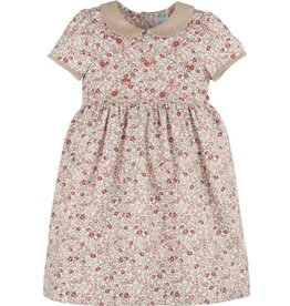 Casero Rose Floral Vintage Quilted Dress