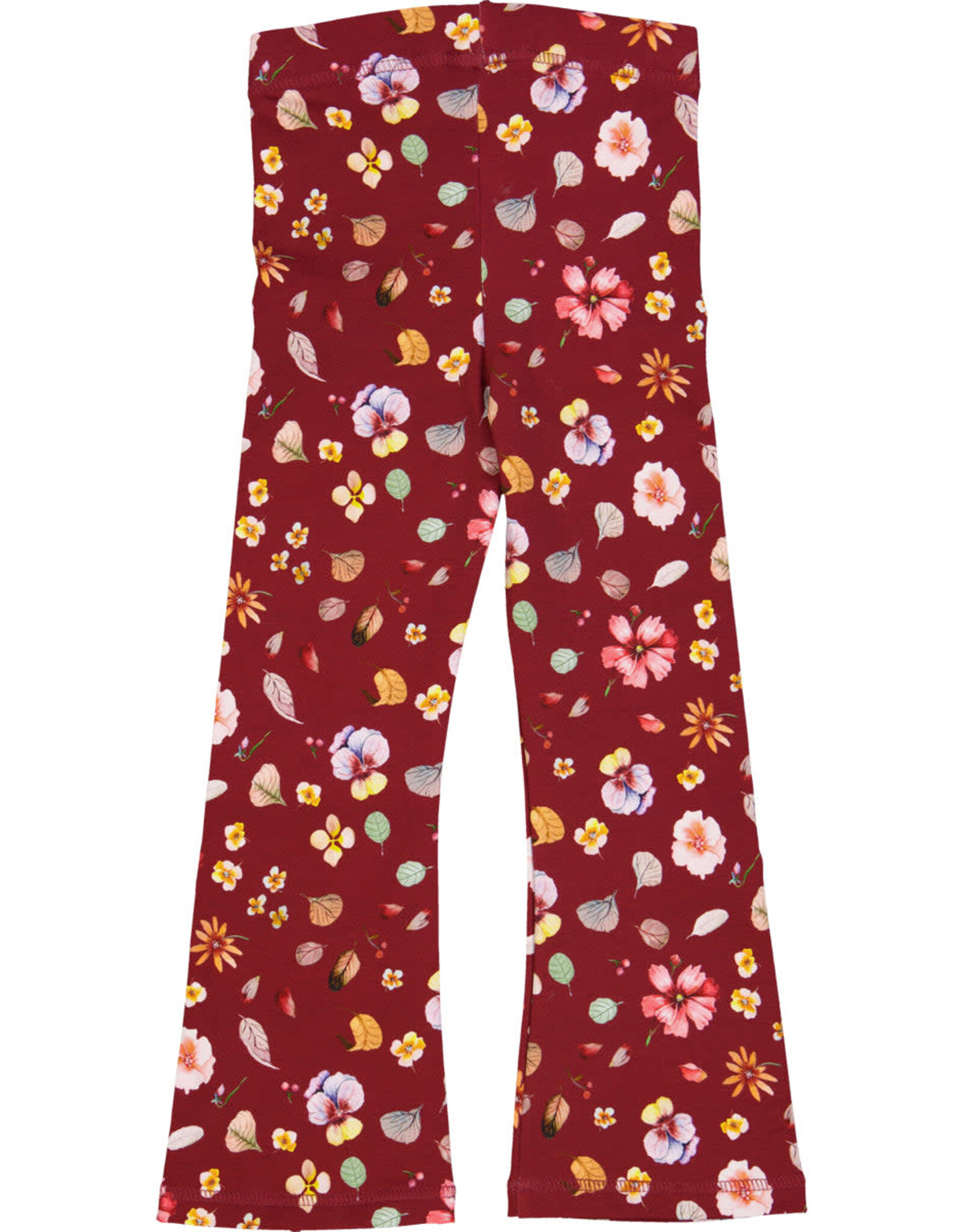Green Cotton Dazzle flared pants