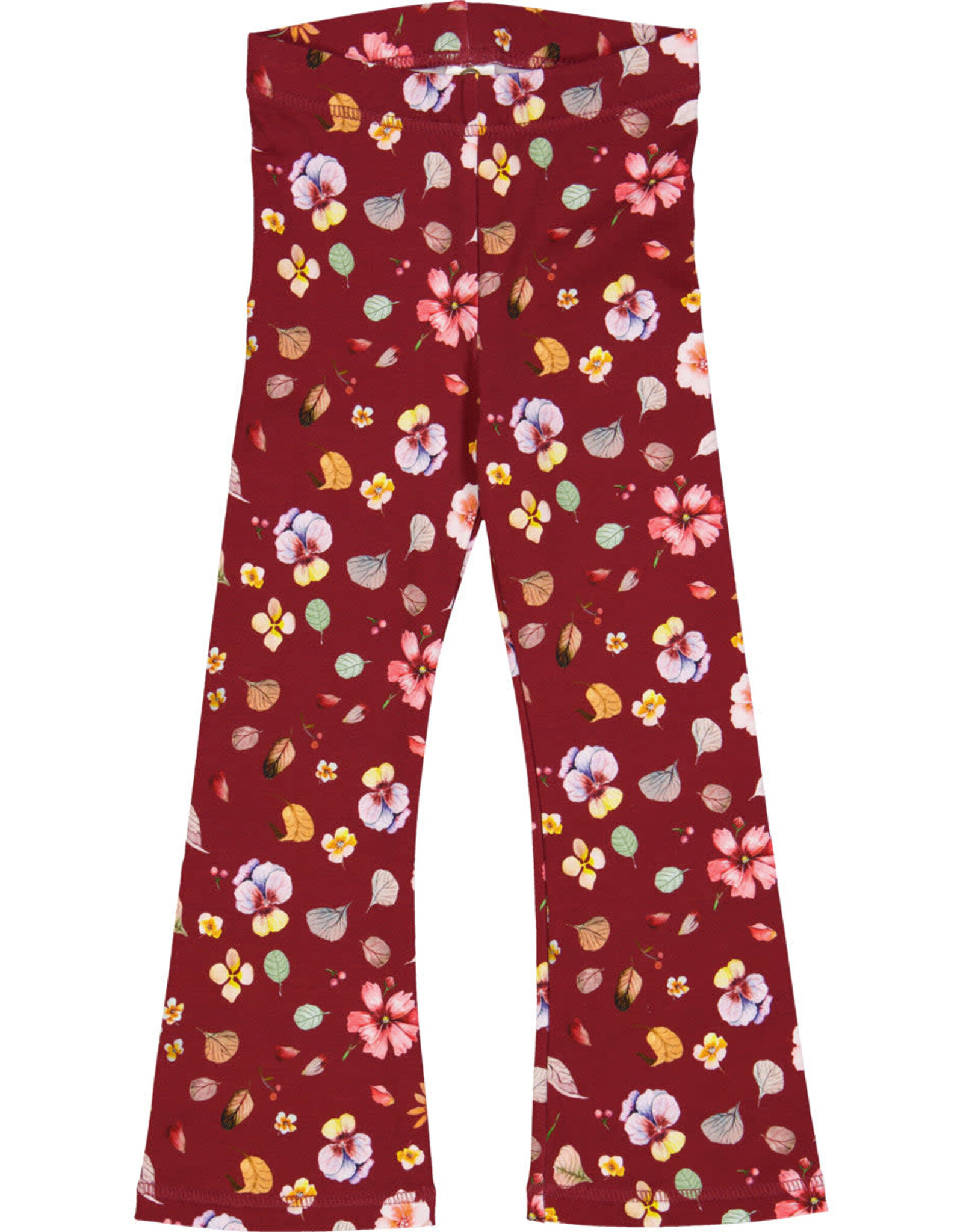 Green Cotton Dazzle flared pants