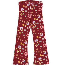 Green Cotton Dazzle flared pants