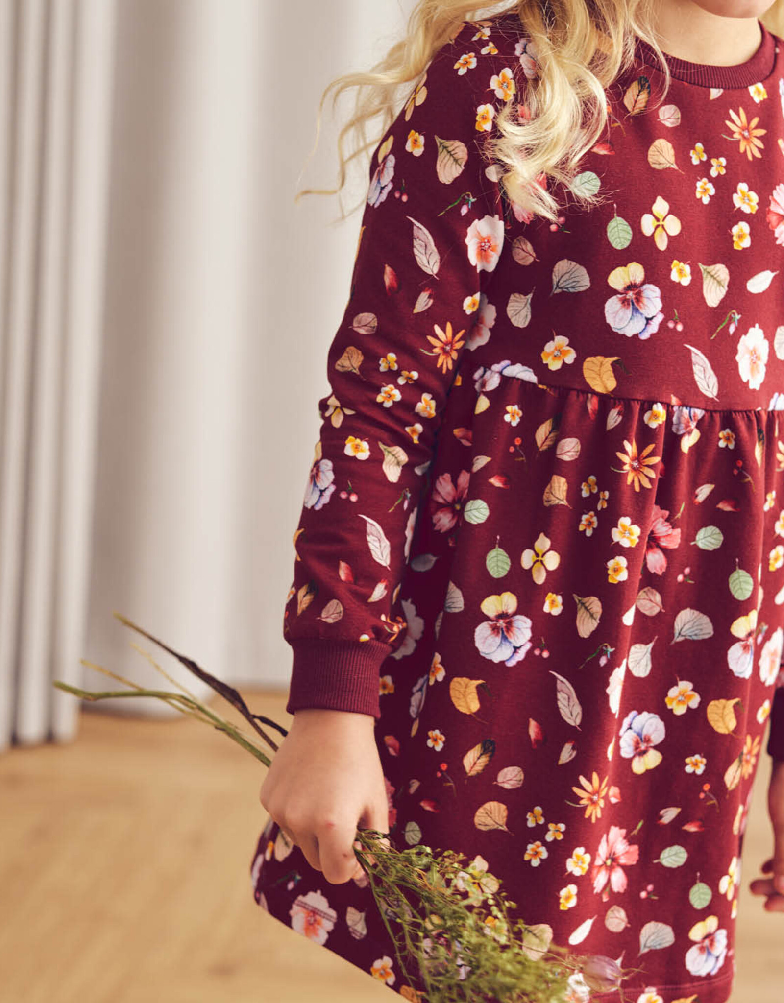 Green Cotton Dazzle L/S Dress